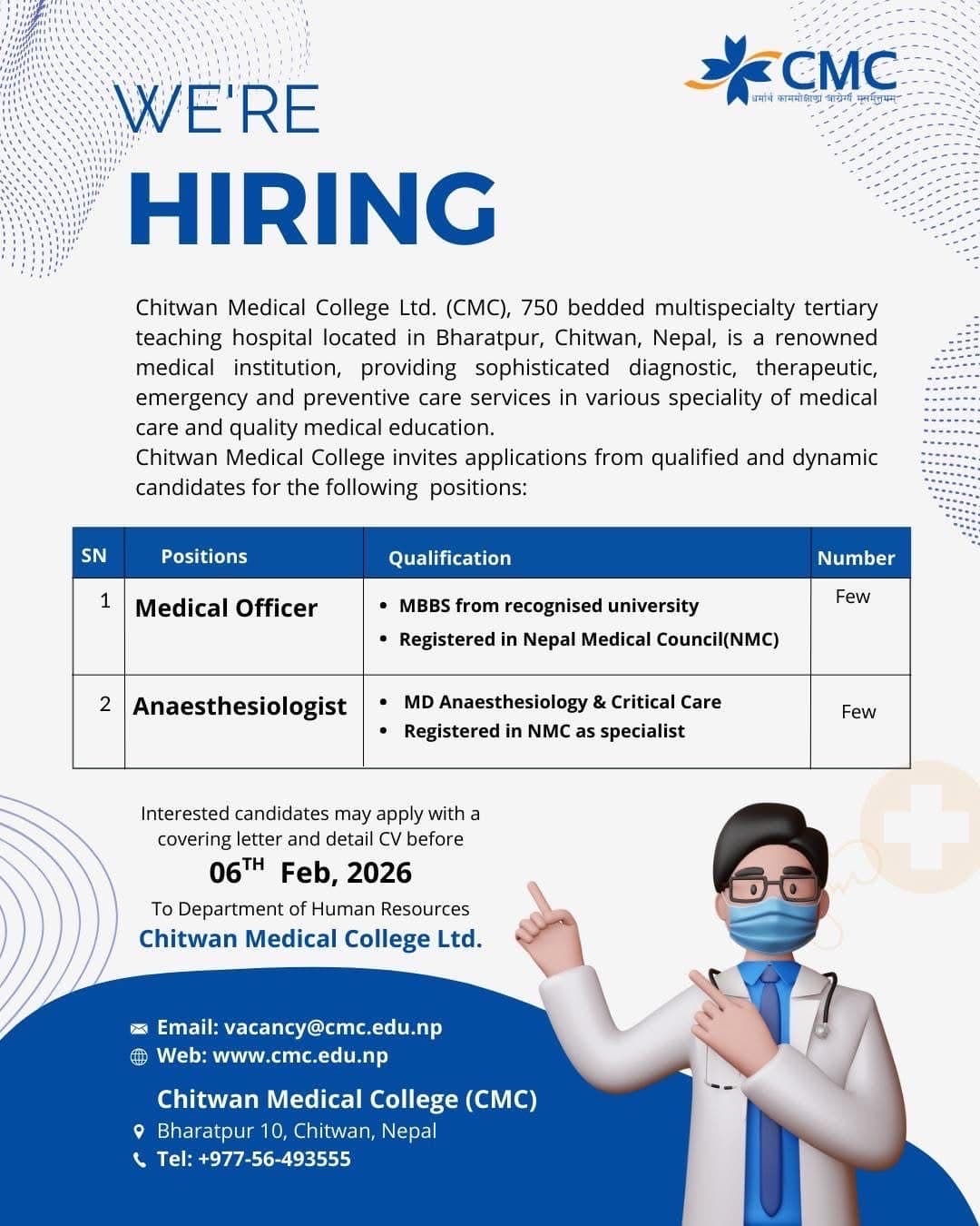 Vacancy of Health Sector 2082.10.12